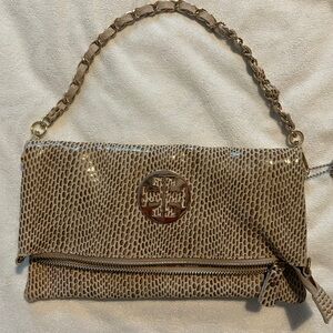 BRAND NEW faux snakeskin print on real suede bag!